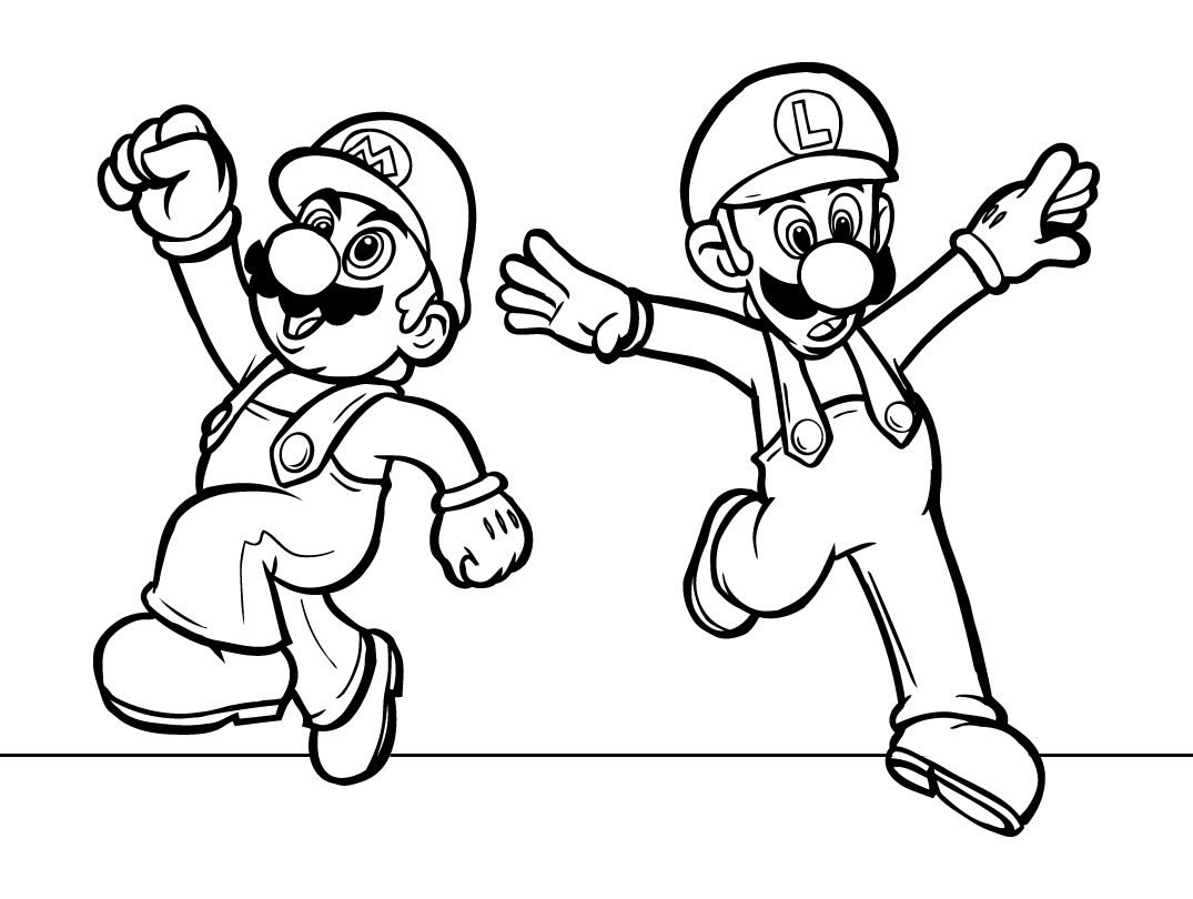 Desenhos Para Colorir Mario Bros