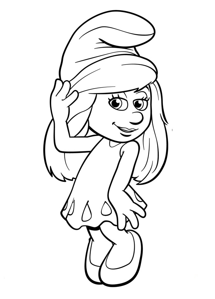 Desenhos Para Colorir Os Smurfs