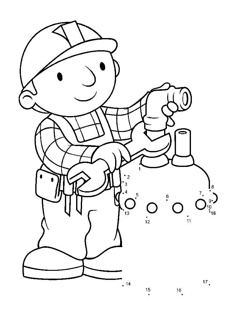 Desenhos Infantis Para Colorir Do Bob O Construtor