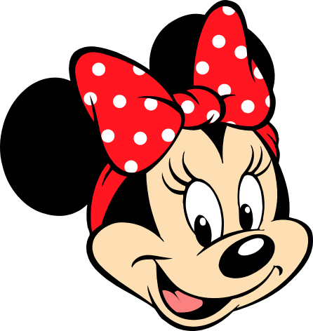 Turma do Mickey - Minnie Rosto Png Imagens e Moldes