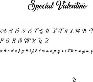 Fonte Special Valentine para Baixar Grátis