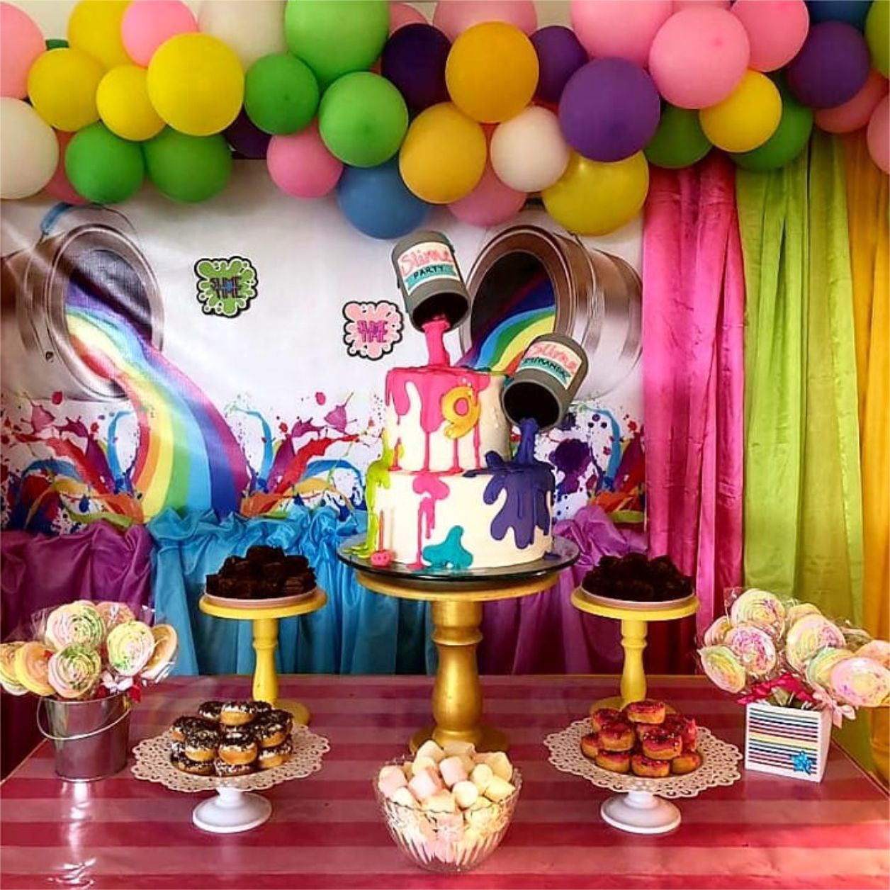 Bolos e Doces Festa Slime, cakes and candy slime party, Kuchen und Süßigkeiten Schleim Party, pasteles y dulces limo fiesta