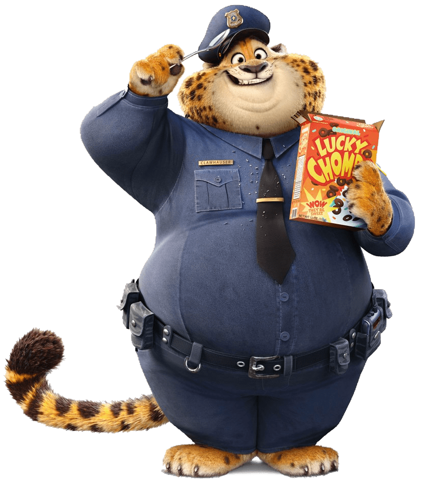 Zootopia - PNG - Imagens PNG - Benjamin Clawhauser PNG Transparent