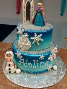 Bolo de Aniversário Personalizado da Frozen