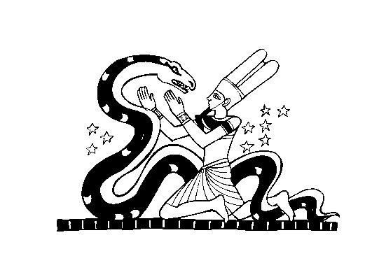 Desenho de Serpente do faraó para colorir