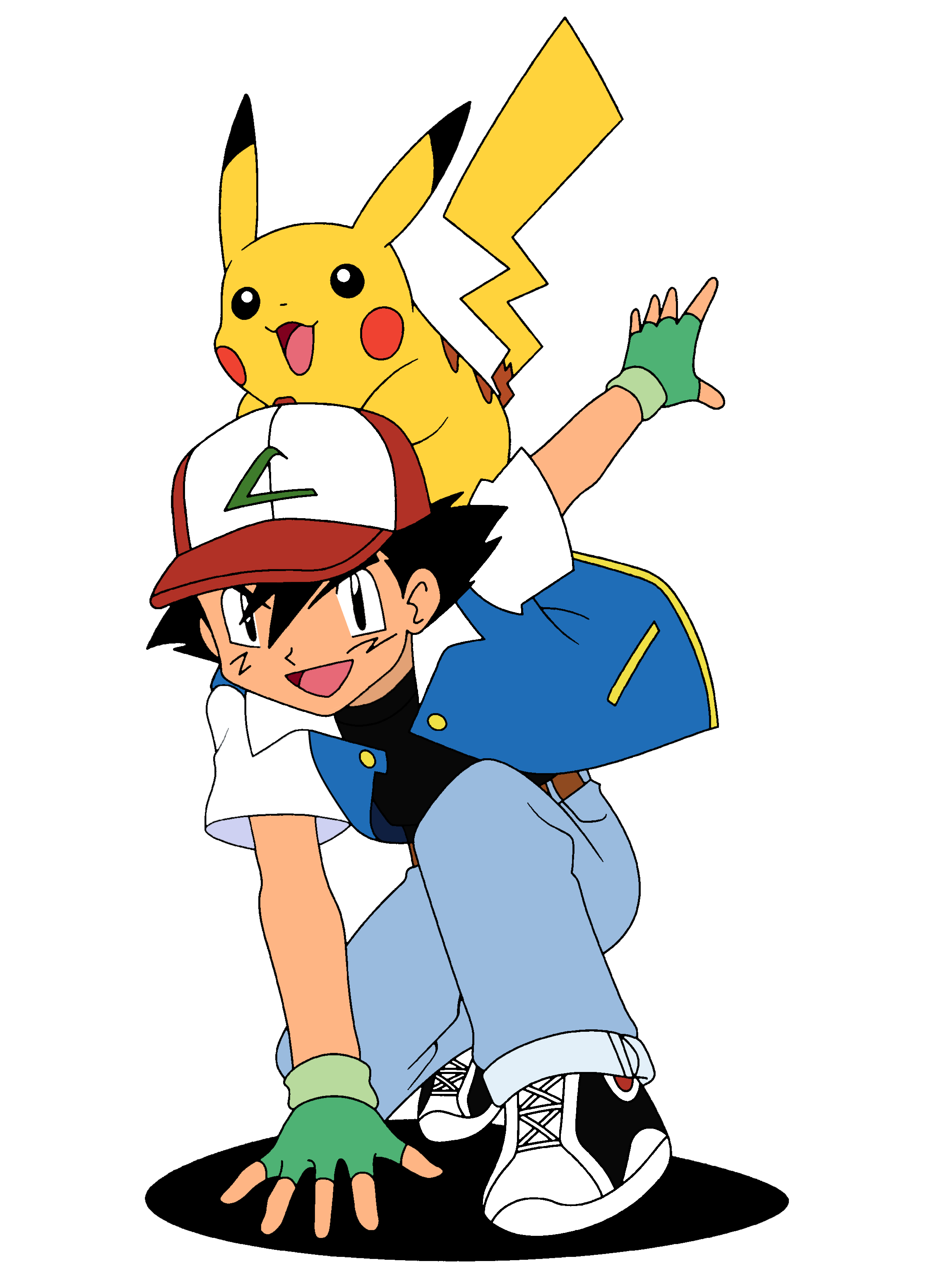 Ash e Pikachu Pokémon PNG - Artes Tops de Ash e Pikachu em PNG