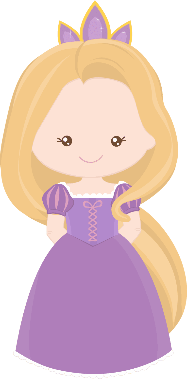 Princesa Rapunzel Cute Princesas PNG - Rapunzel Cute Princesas PNG