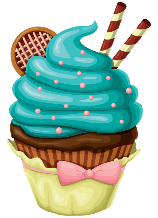 Cupcake Sorvete PNG