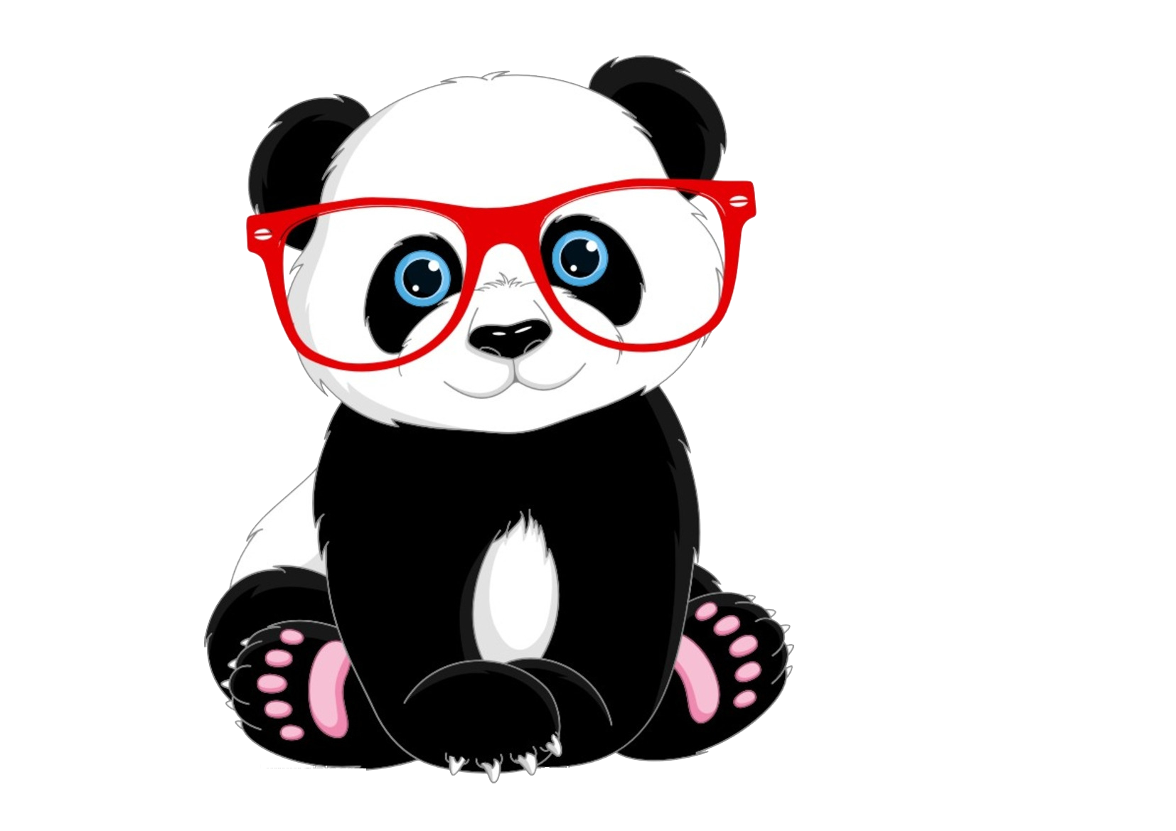 Óculos Panda PNG em alta resolução para baixar grátis