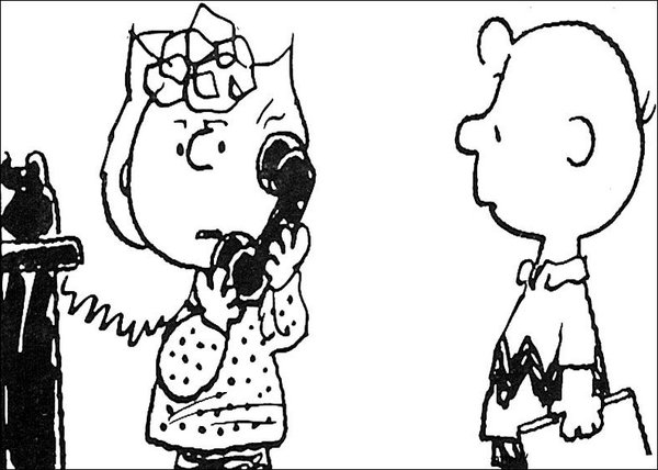 Desenho de Snoopy e Lucy para colorir e imprimir