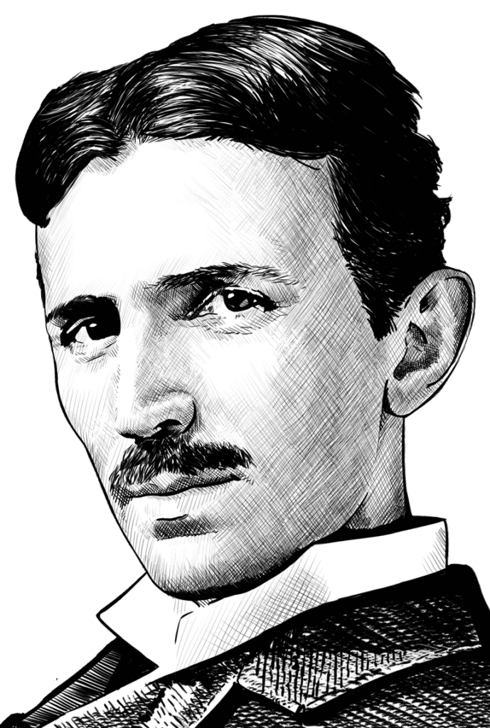 Drawing Nikola Tesla PNG PARA BAIXAR GRÁTIS