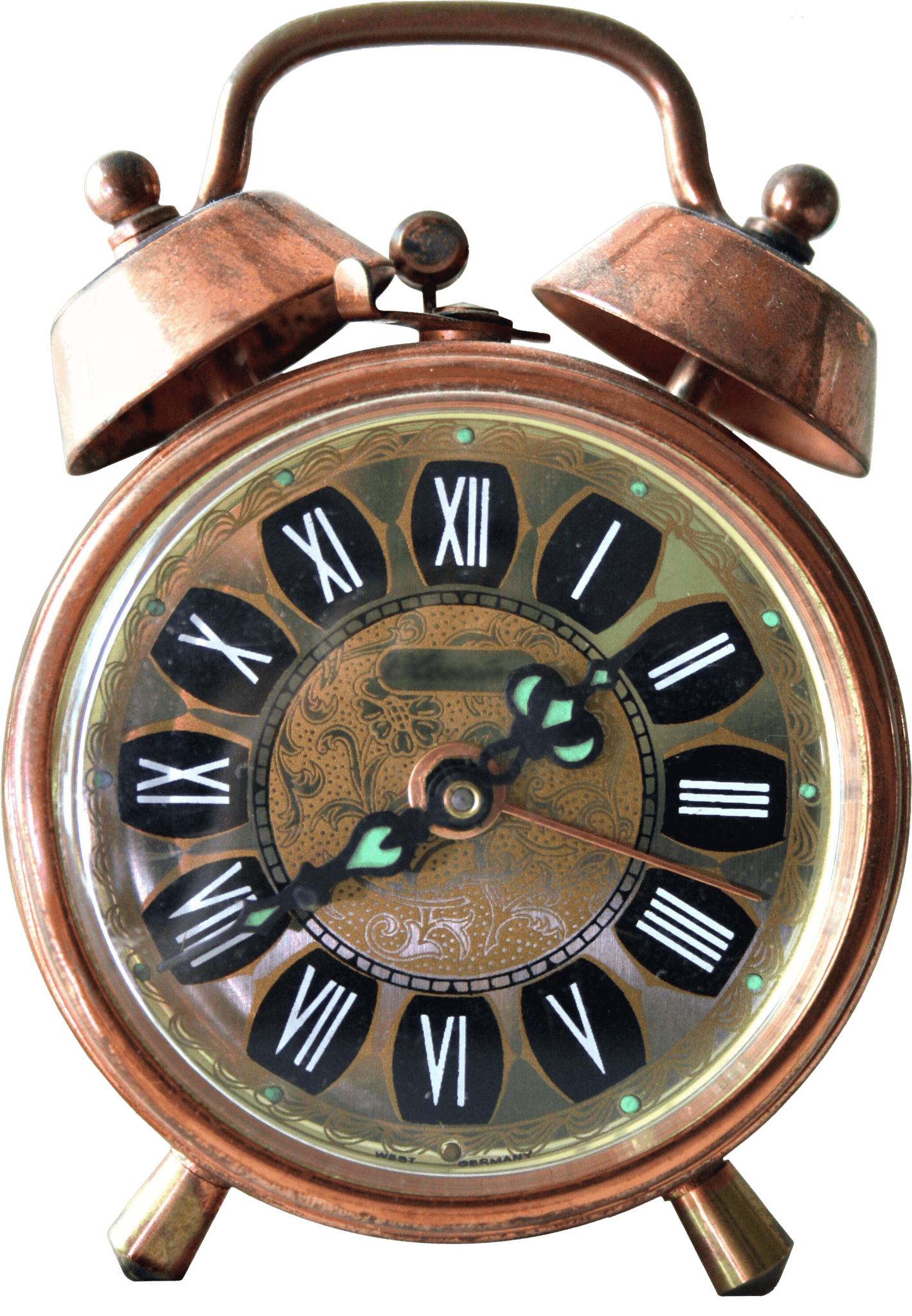 Vintage Alarm Clock PNG em alta reso.ução para baixar grátis