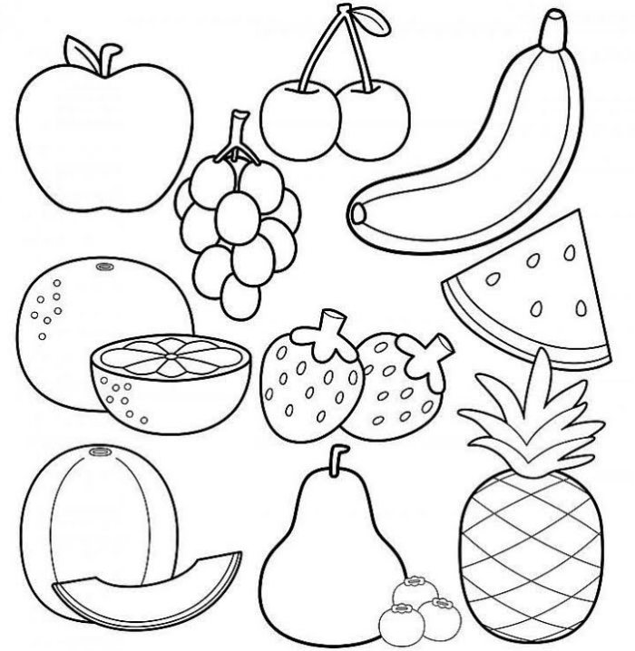 Frutas de Estação Para Colorir - Desenhos para Colorir